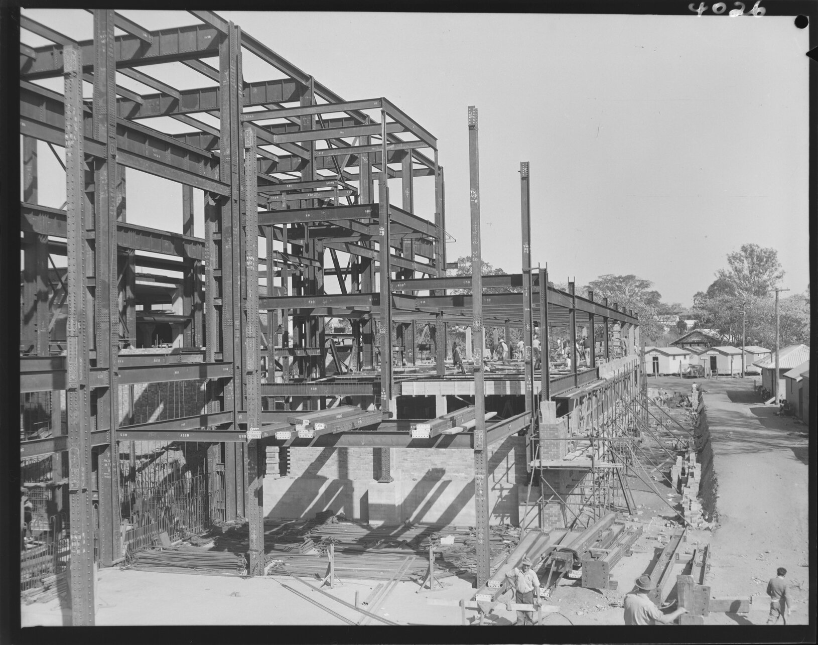 Construction at Tennyson Power House - 1953