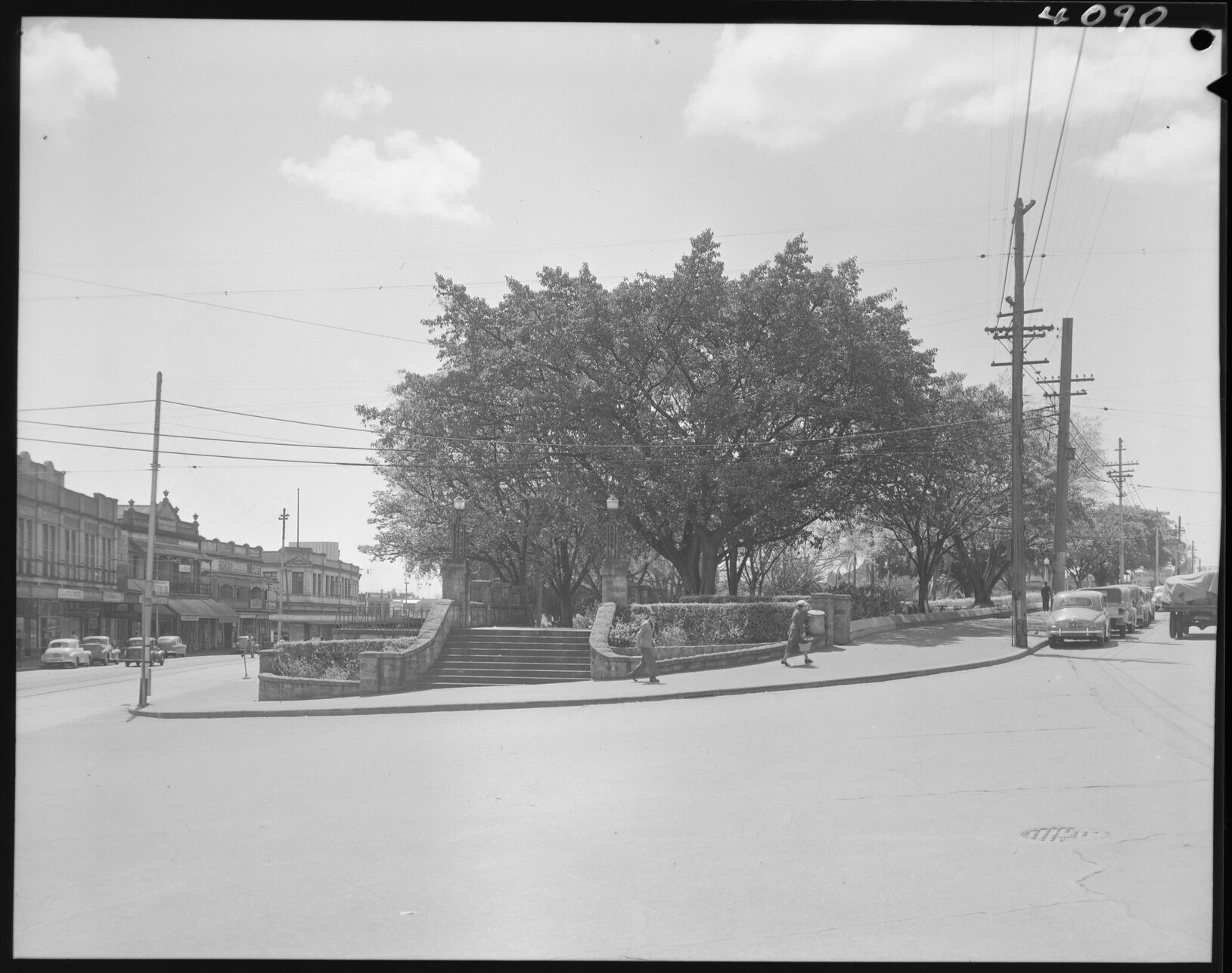 Centenary Park southern entrance, Fortitude Valley -1953