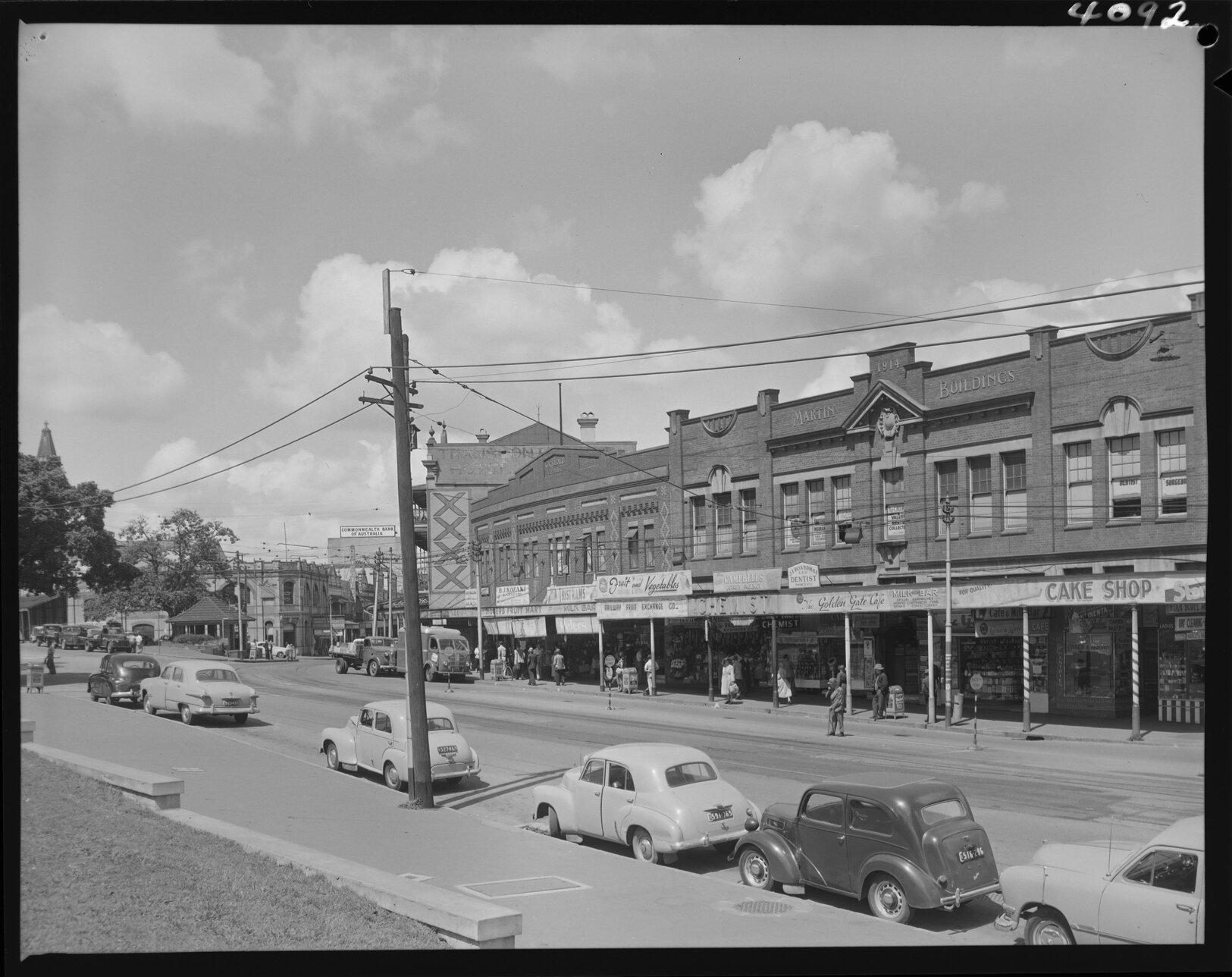 Roma Street shops, Brisbane City - 1953