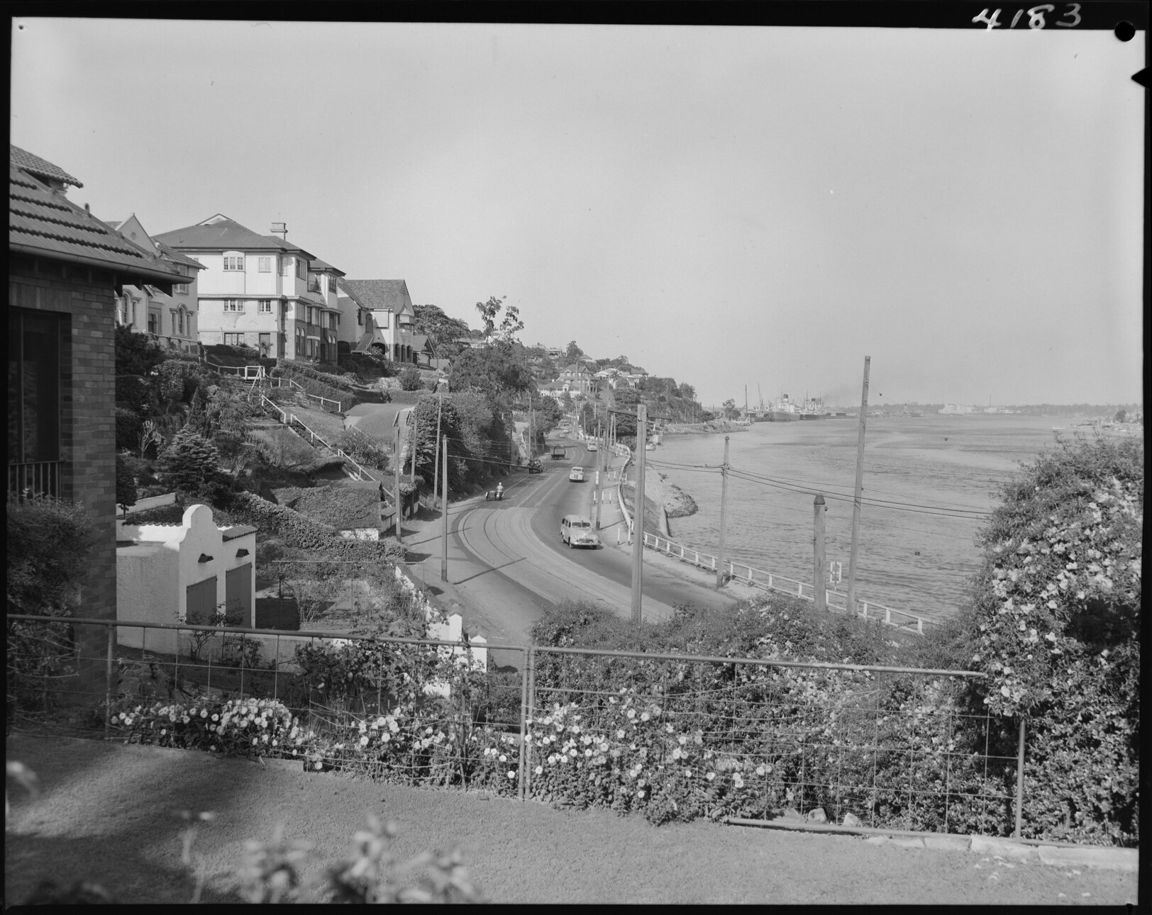 View looking east along Kingsford Smith Drive - 1953