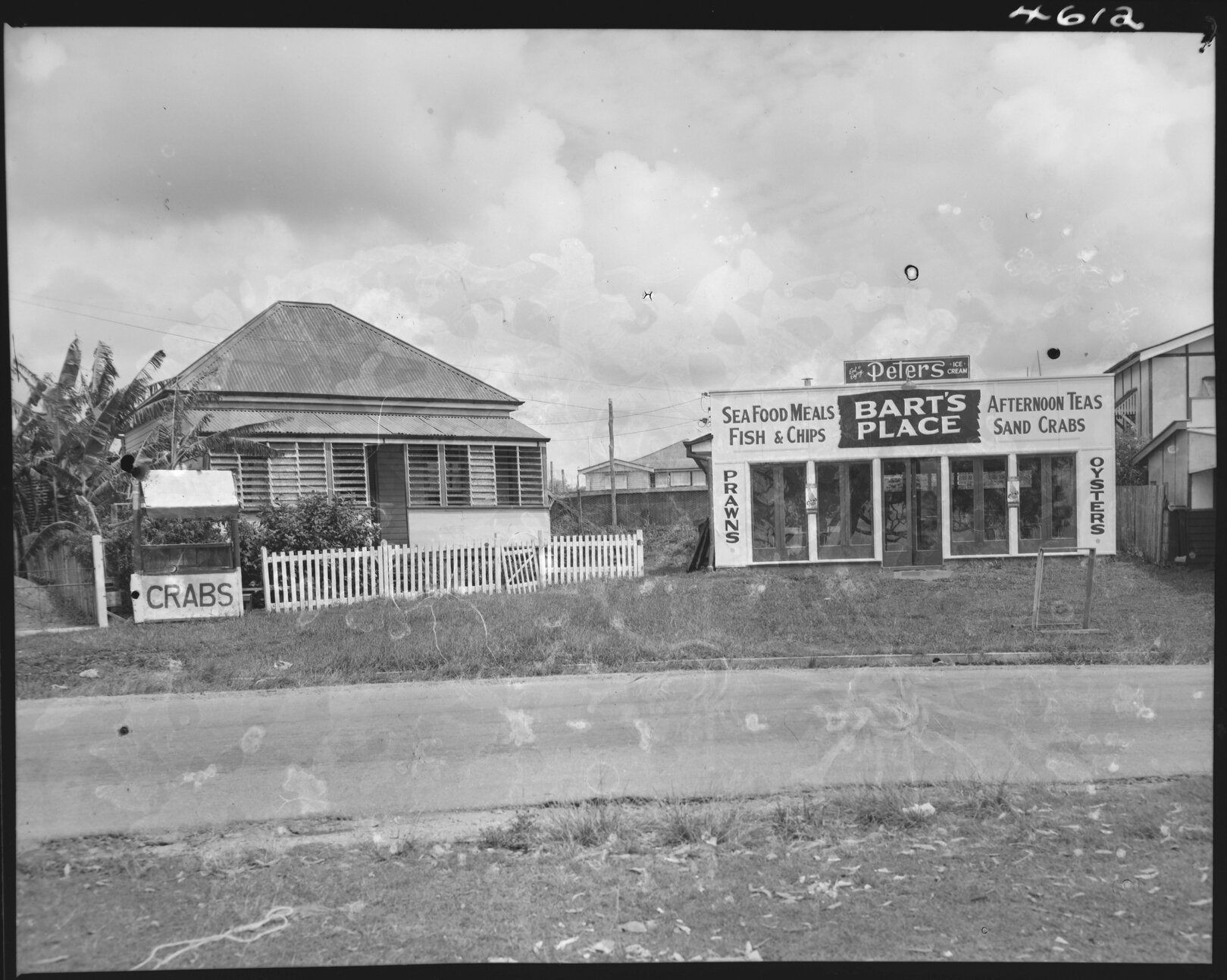 "Bart's Place" seafood restaurant, Wynnum and Cleveland Roads - 1954