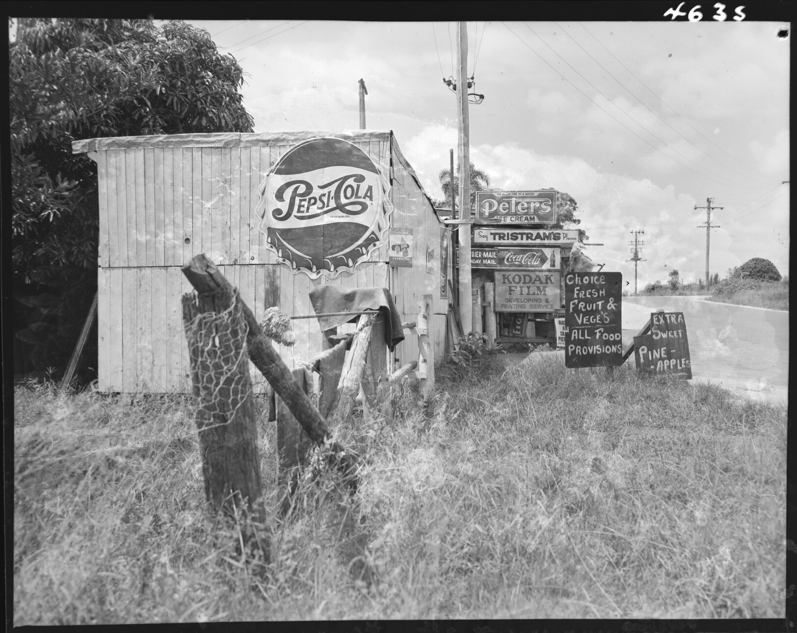 Roadside stall, Beaudesert Road - 1954