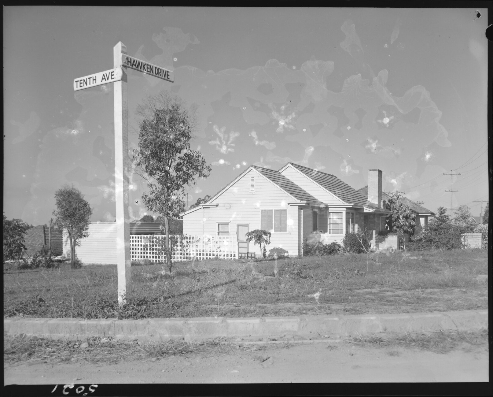 Corner of Tenth Avenue and Hawken Drive, St Lucia - 1954