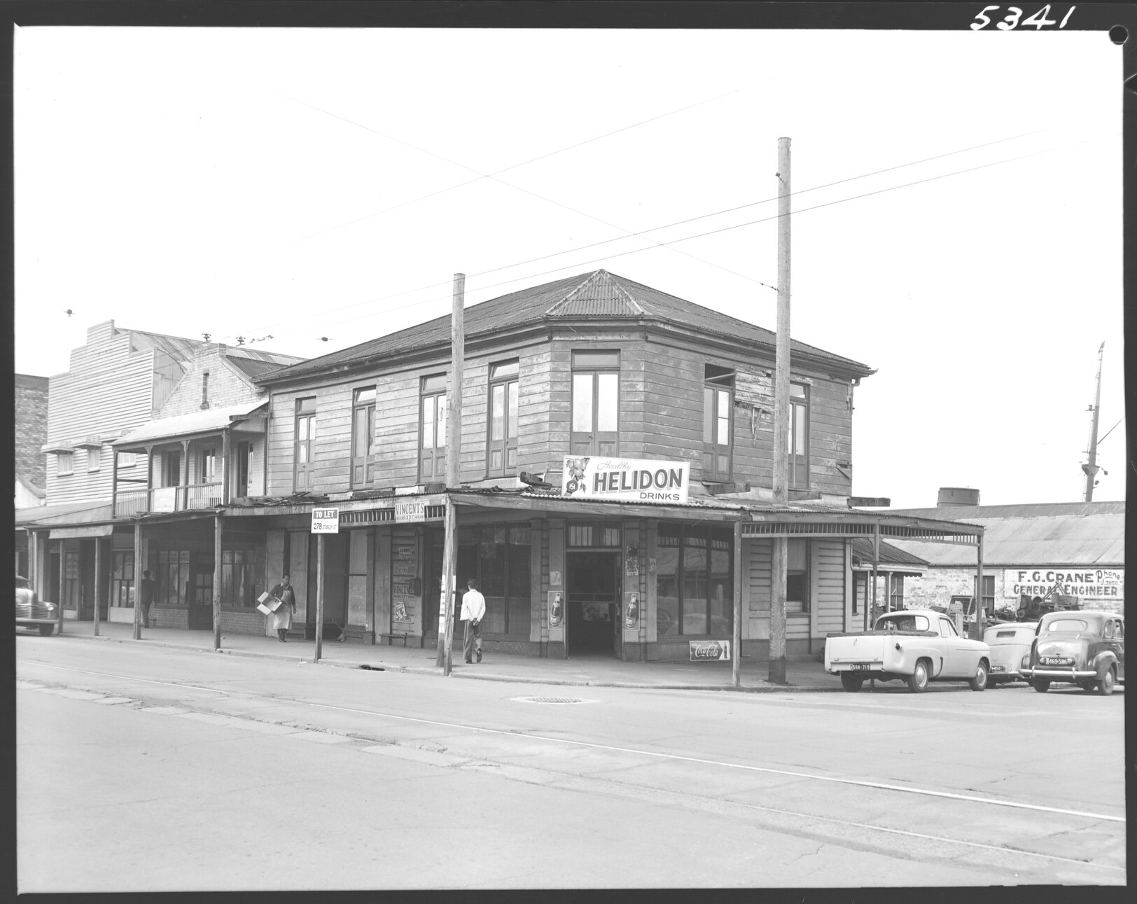 Corner shop near 278 Stanley Street, possibly near Ernest Street, South Brisbane - 1954