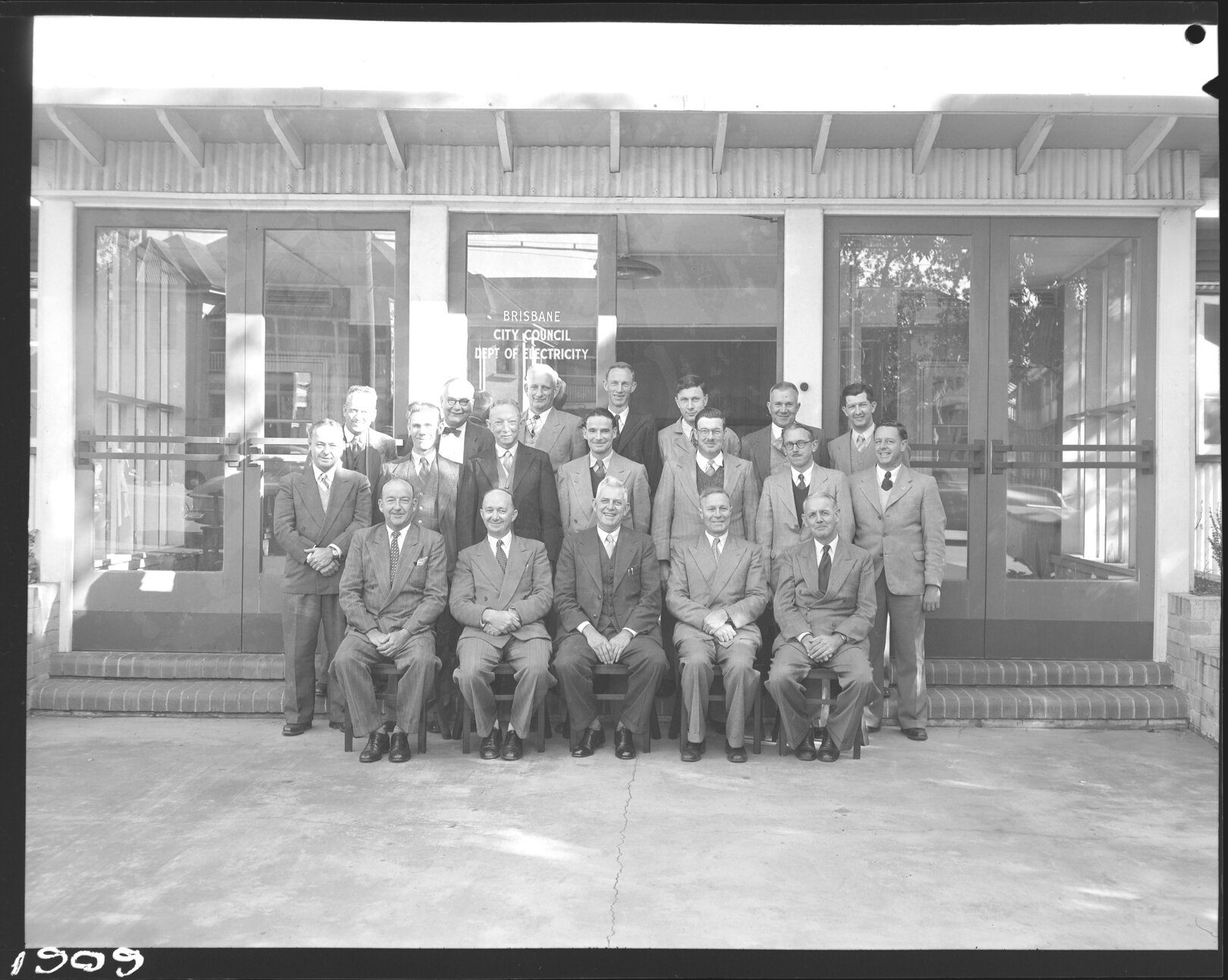 Engineering Staff, Brisbane City Council  Department of Electricity - 1955