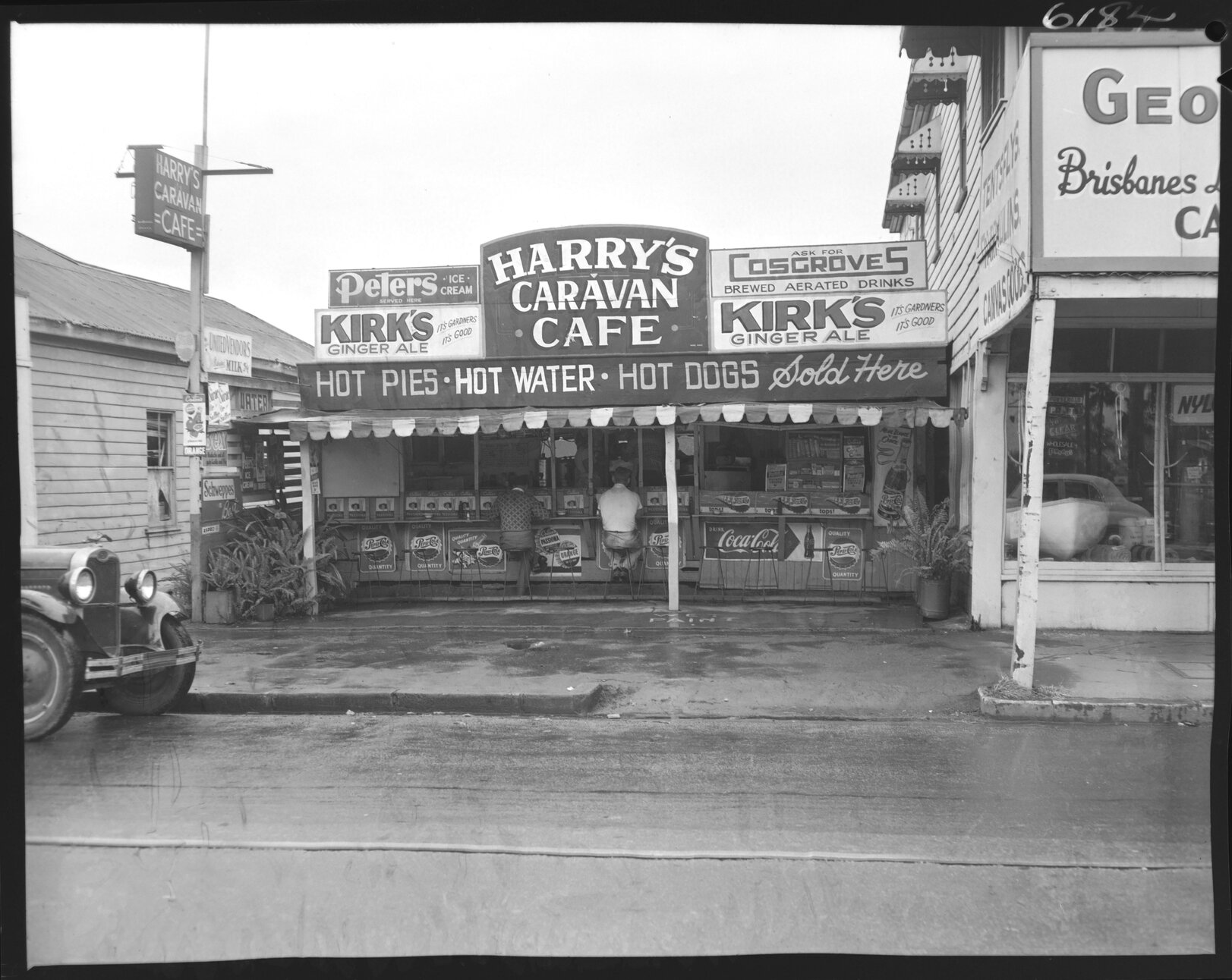 Harry's Caravan Caf&eacute;, Newstead - 1955