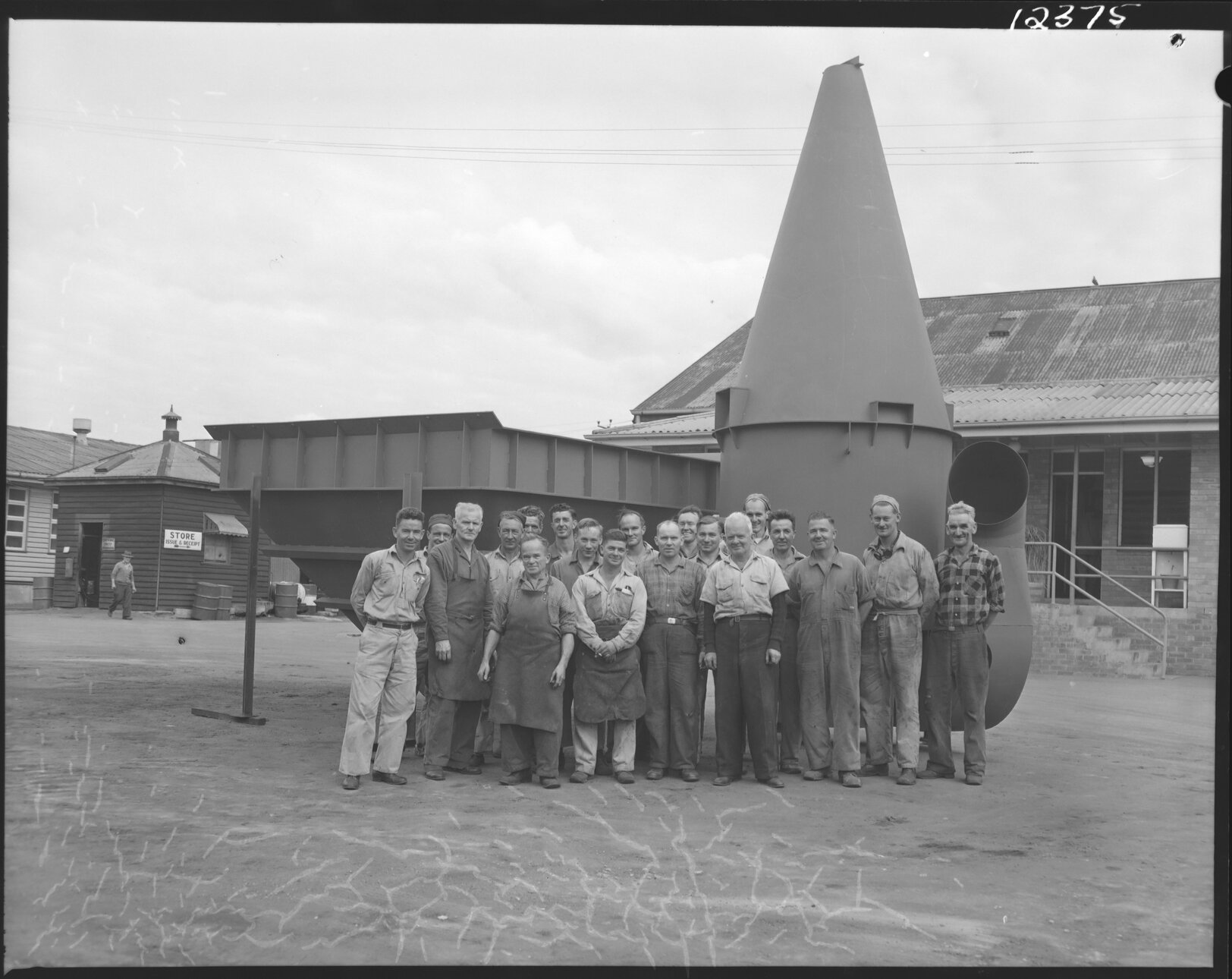 Asphalt plant main depot staff St Pauls Tce Fortitude Valley 1959