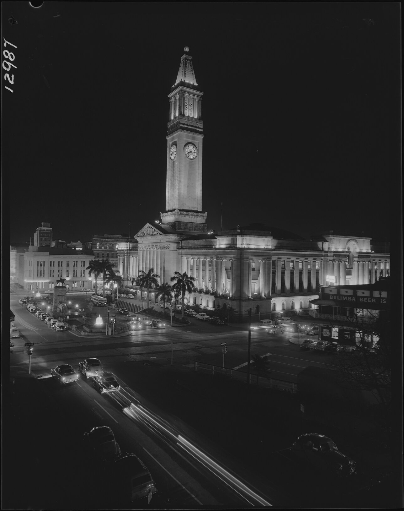 City Hall at night - 1959