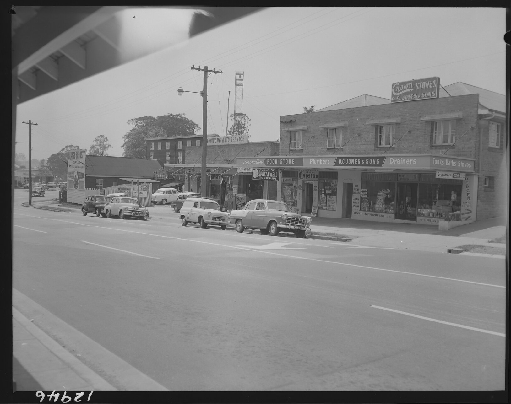 Shops along Coronation Drive, Toowong - 1959