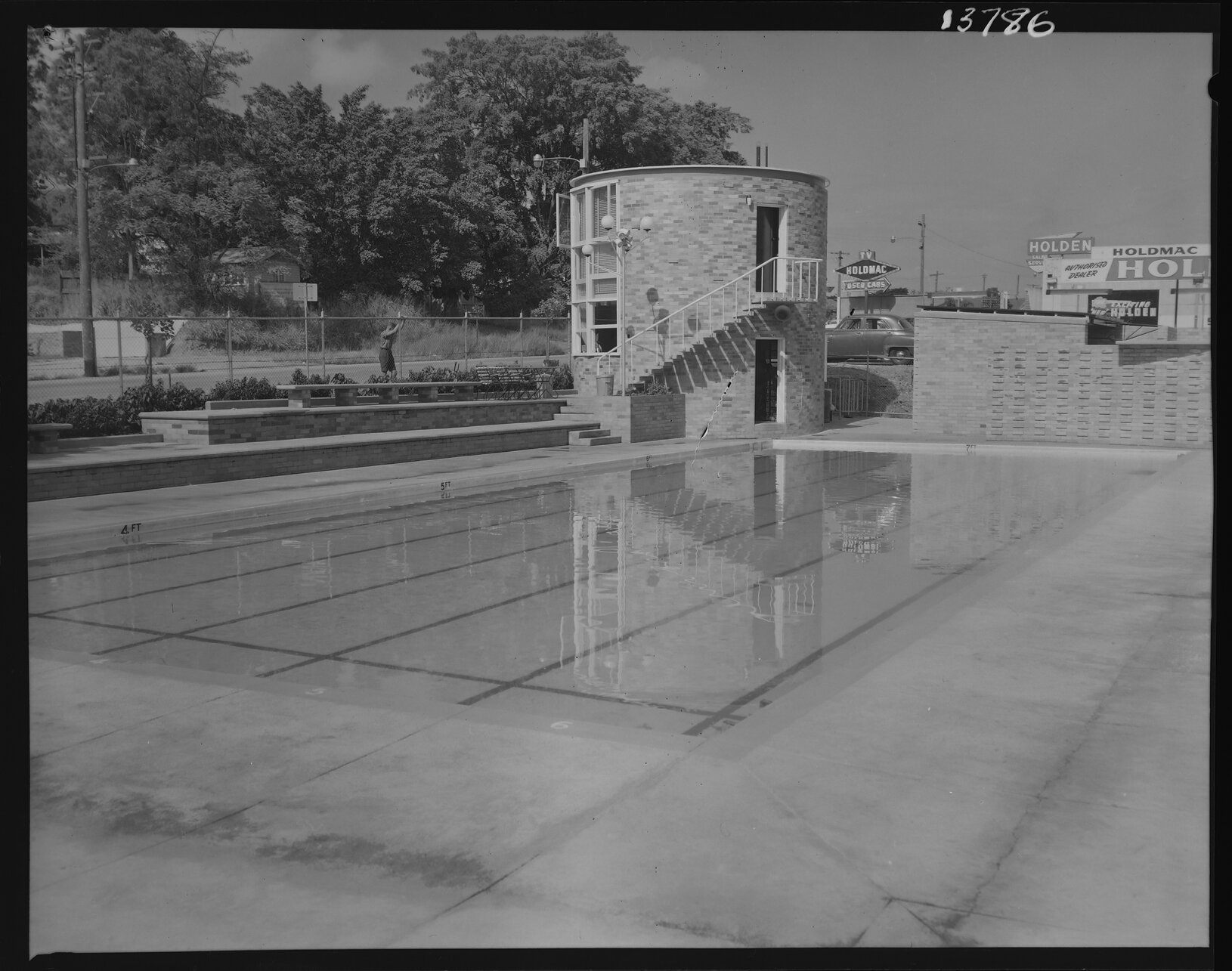 Toowong Pool, previously on the corner of Booth Street and Coronation Drive - 1960