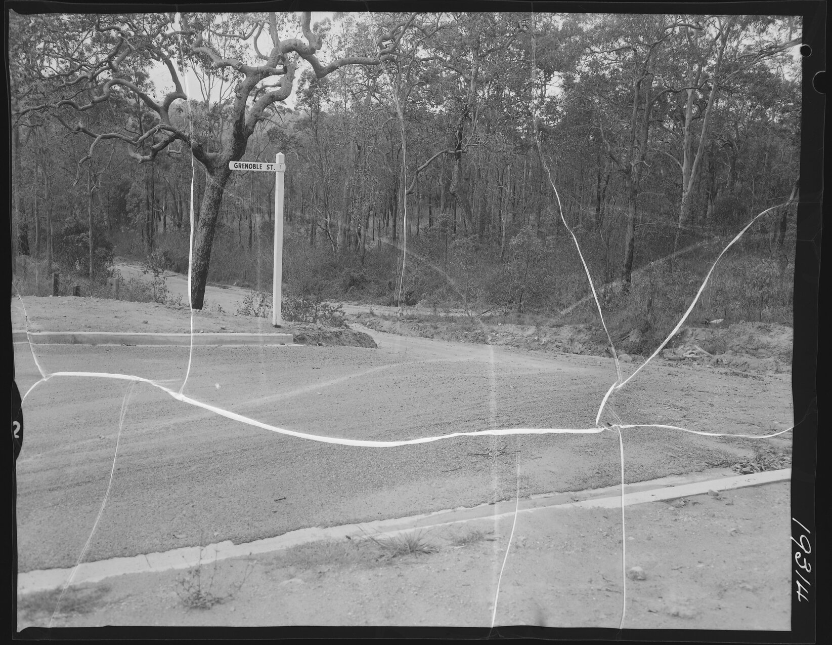 Corner of Grenoble Street and Paten Road, The Gap - 1962
