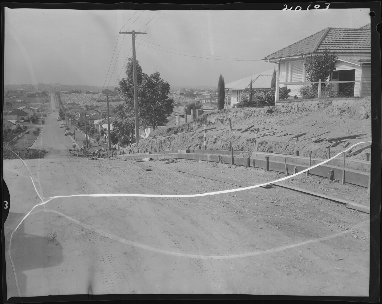 Kitchener Road looking east, Kedron - 1963