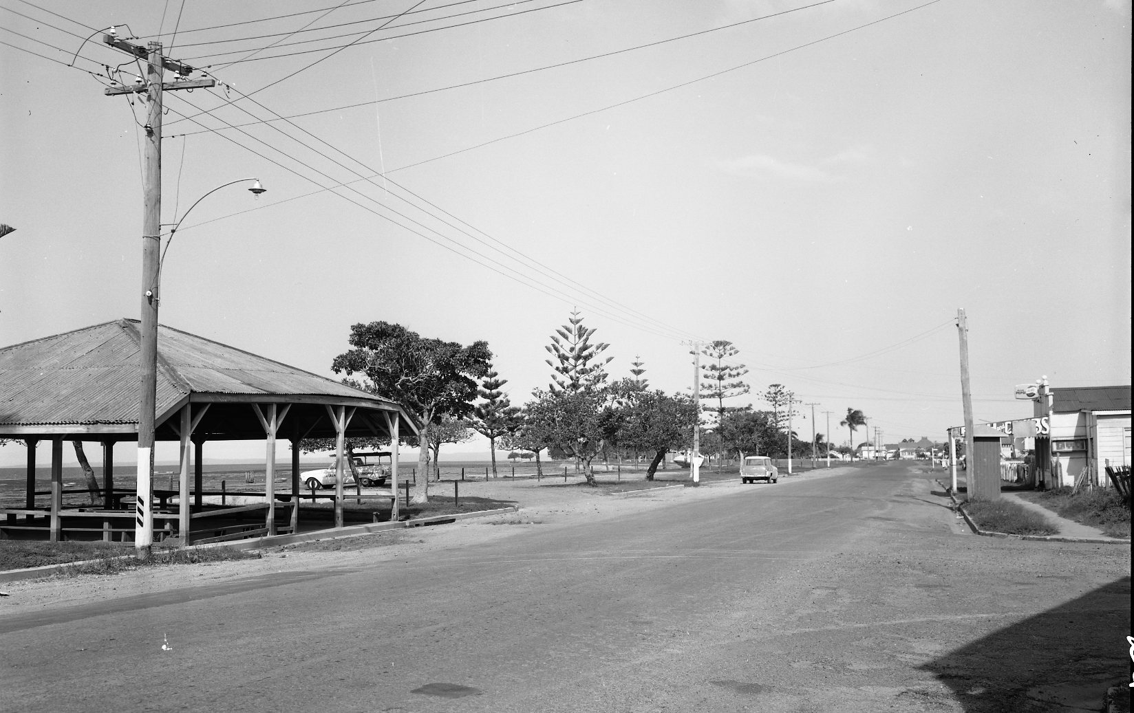 Esplanade looking south from Florence Street, Wynnum - 1965