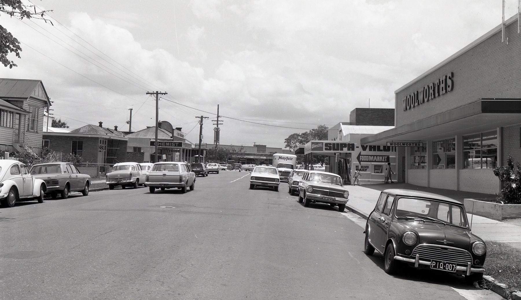 Brighton Road and Third Avenue shopping strip, Sandgate - 1969
