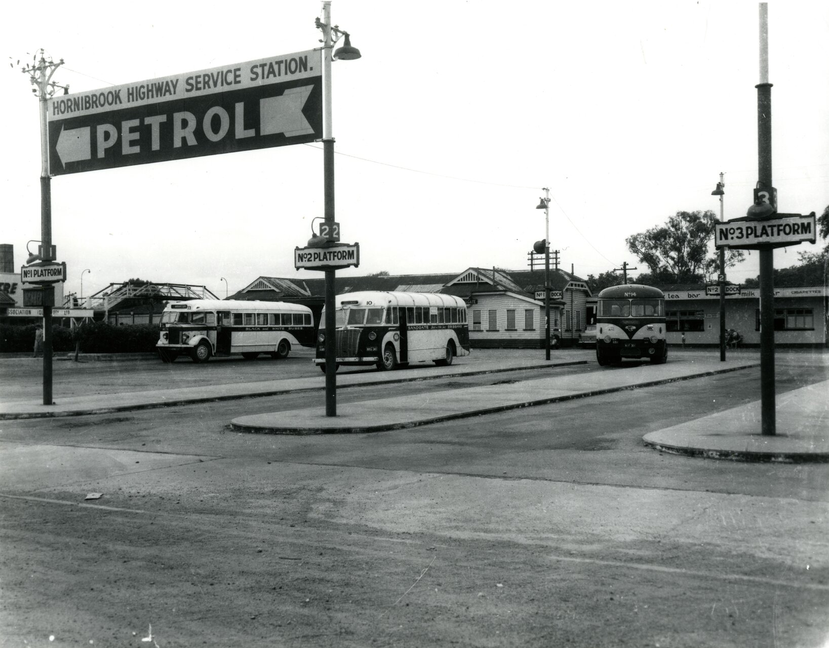 Bus depot, Sandgate - 1963