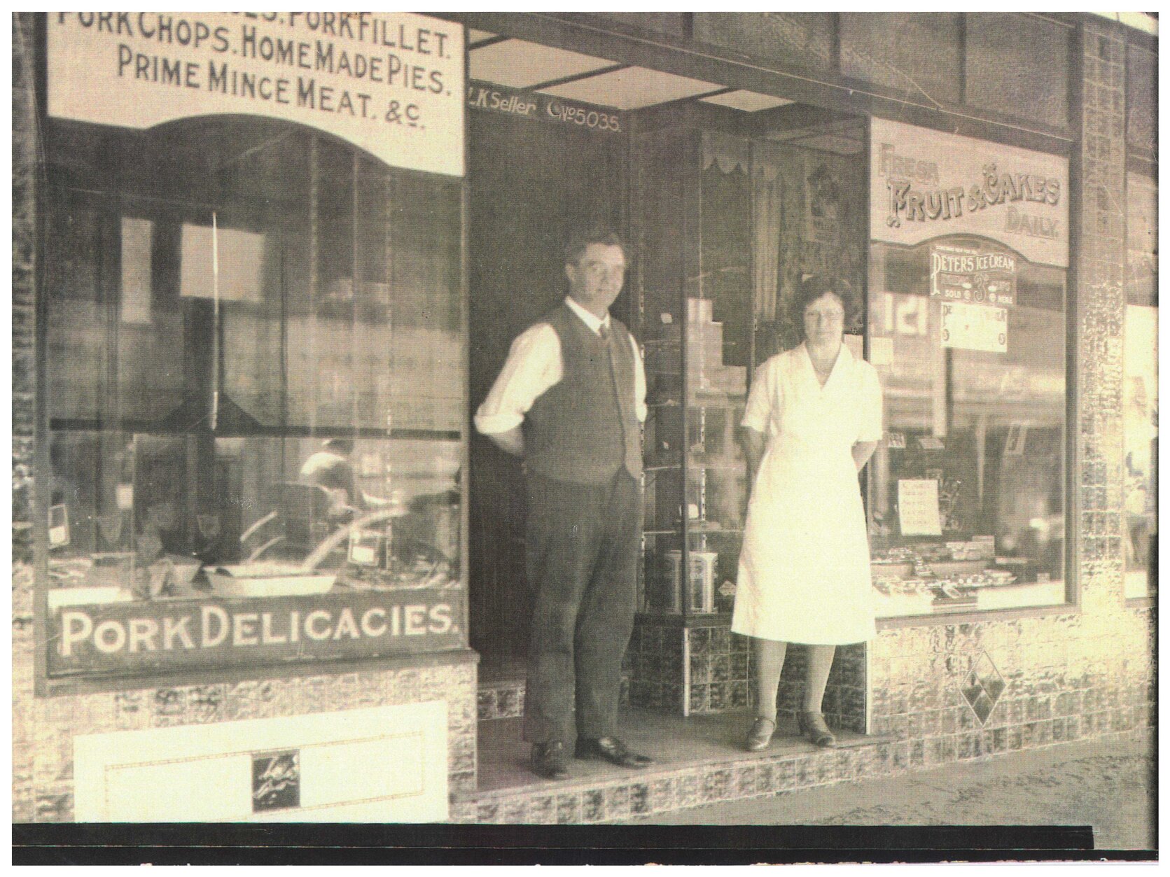 Jones' Smallgoods Store, Bay Terrace, Wynnum - 1922