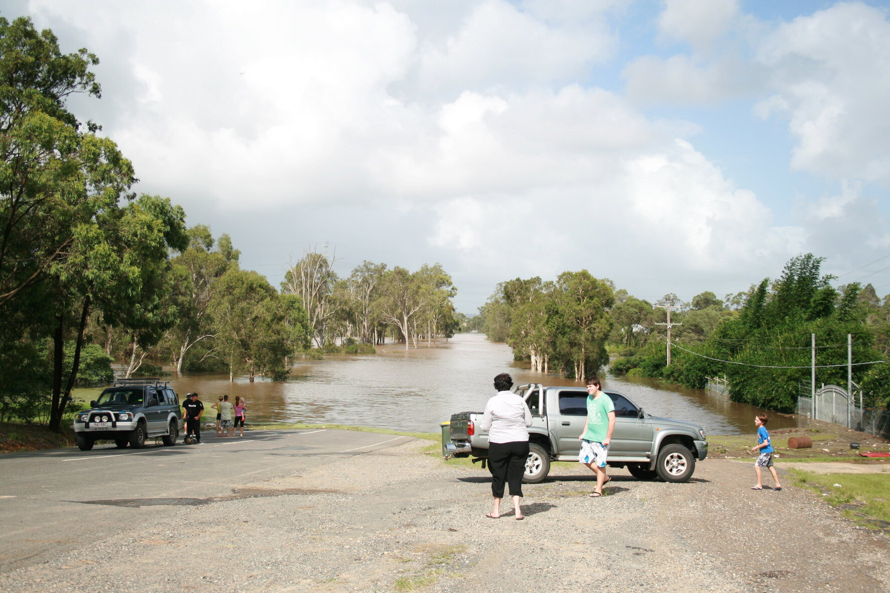 Bowhill Road under floodwater, Durack - 2011