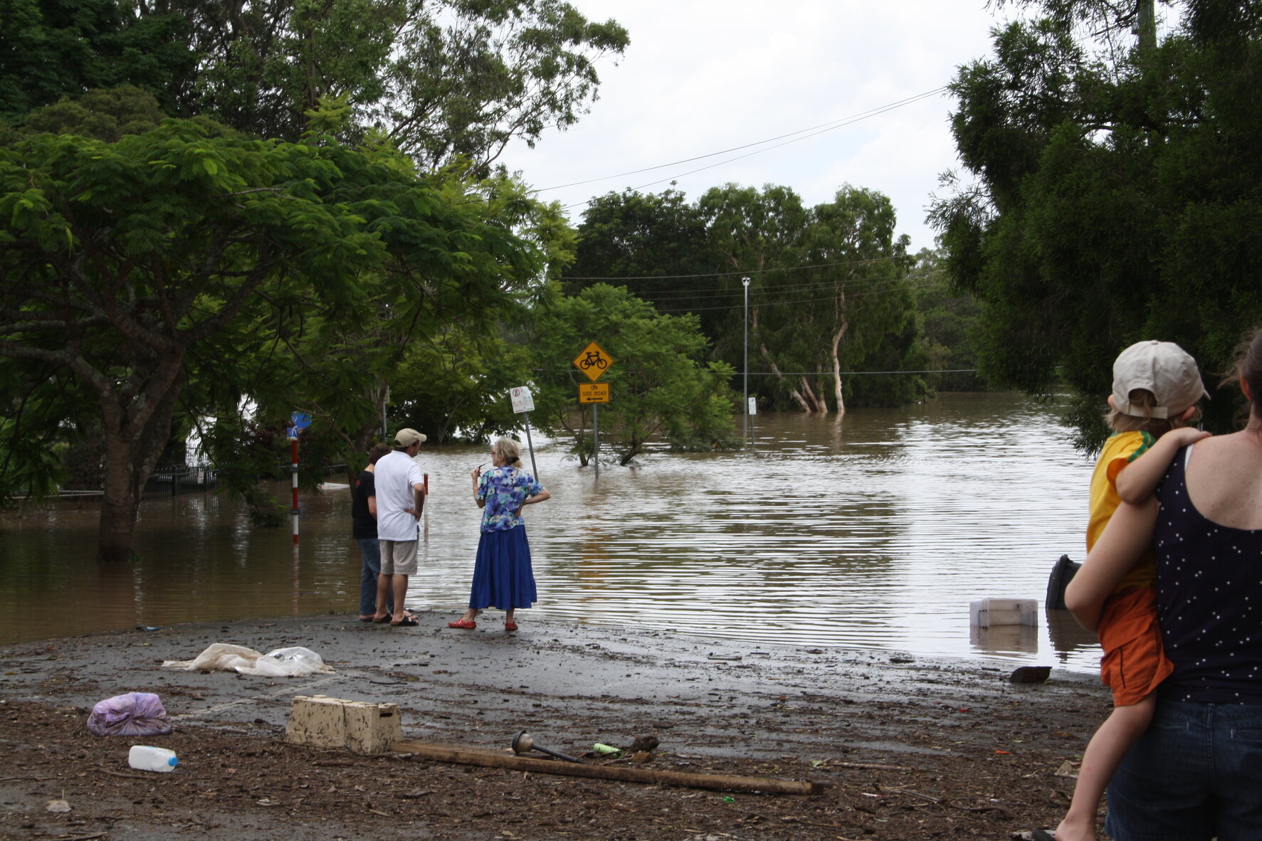 Floodwaters near Graceville State School - 2011
