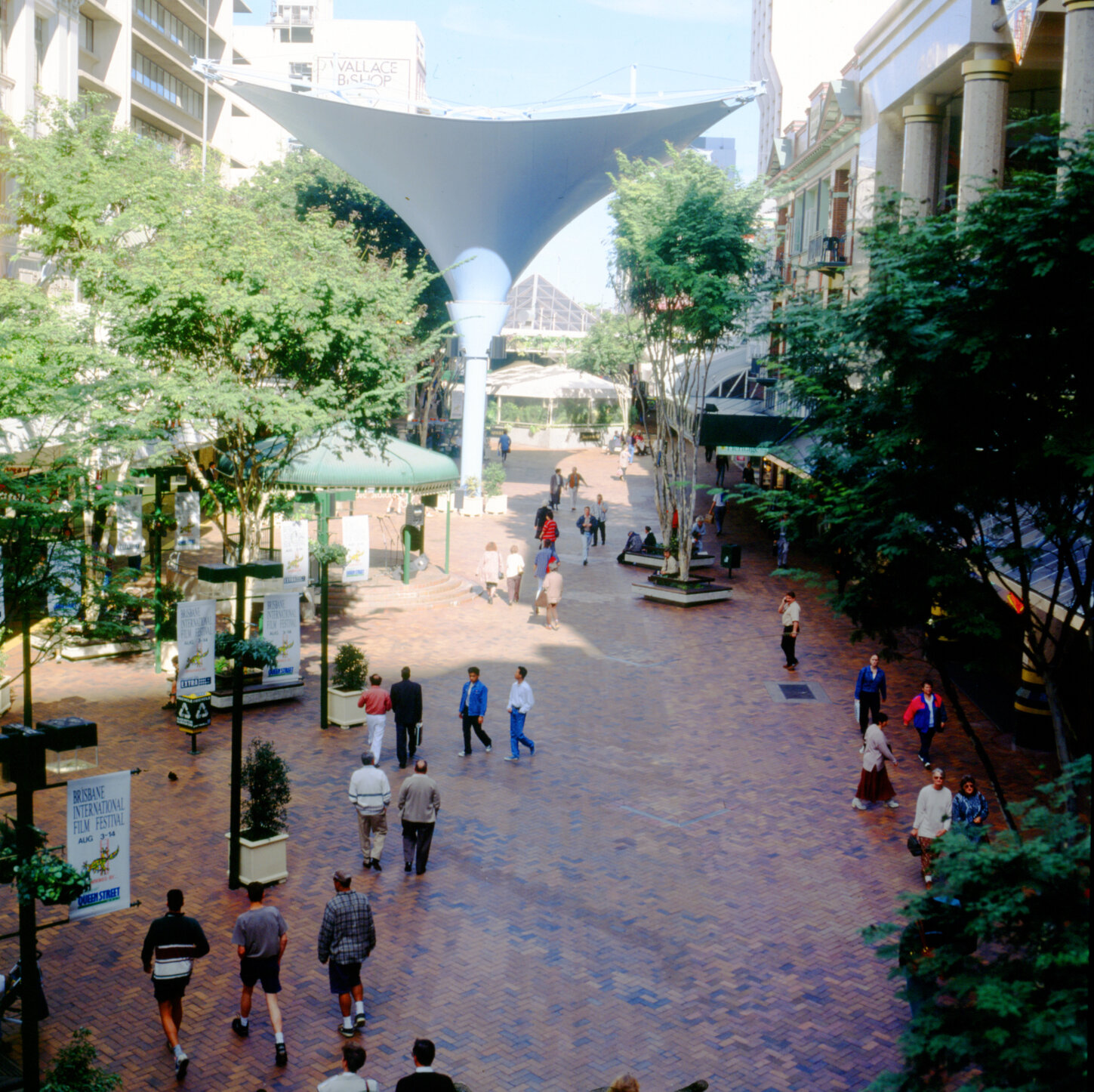 Views of Queen Street Mall, Brisbane City - 1995