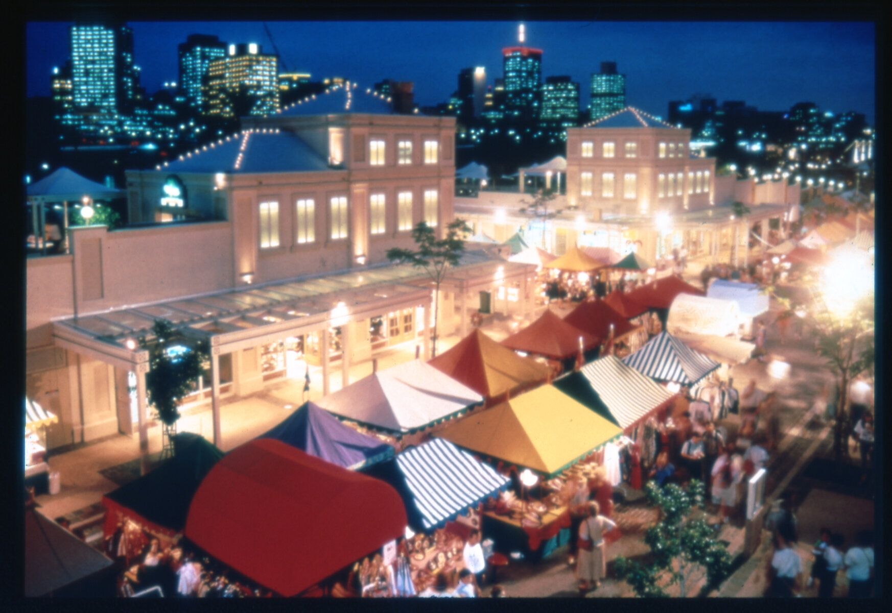 Markets in Southbank, South Brisbane - 1996