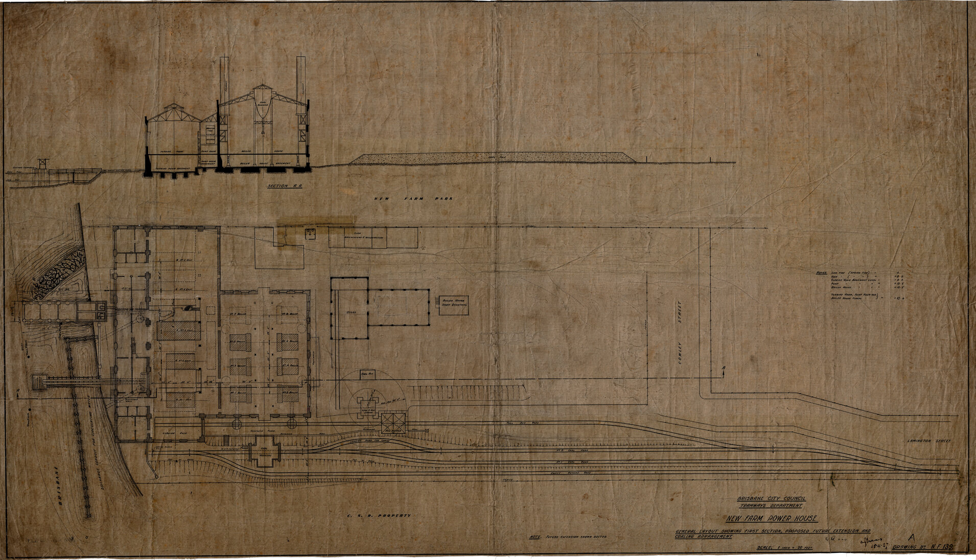 New Farm Powerhouse Plans 1927-1935