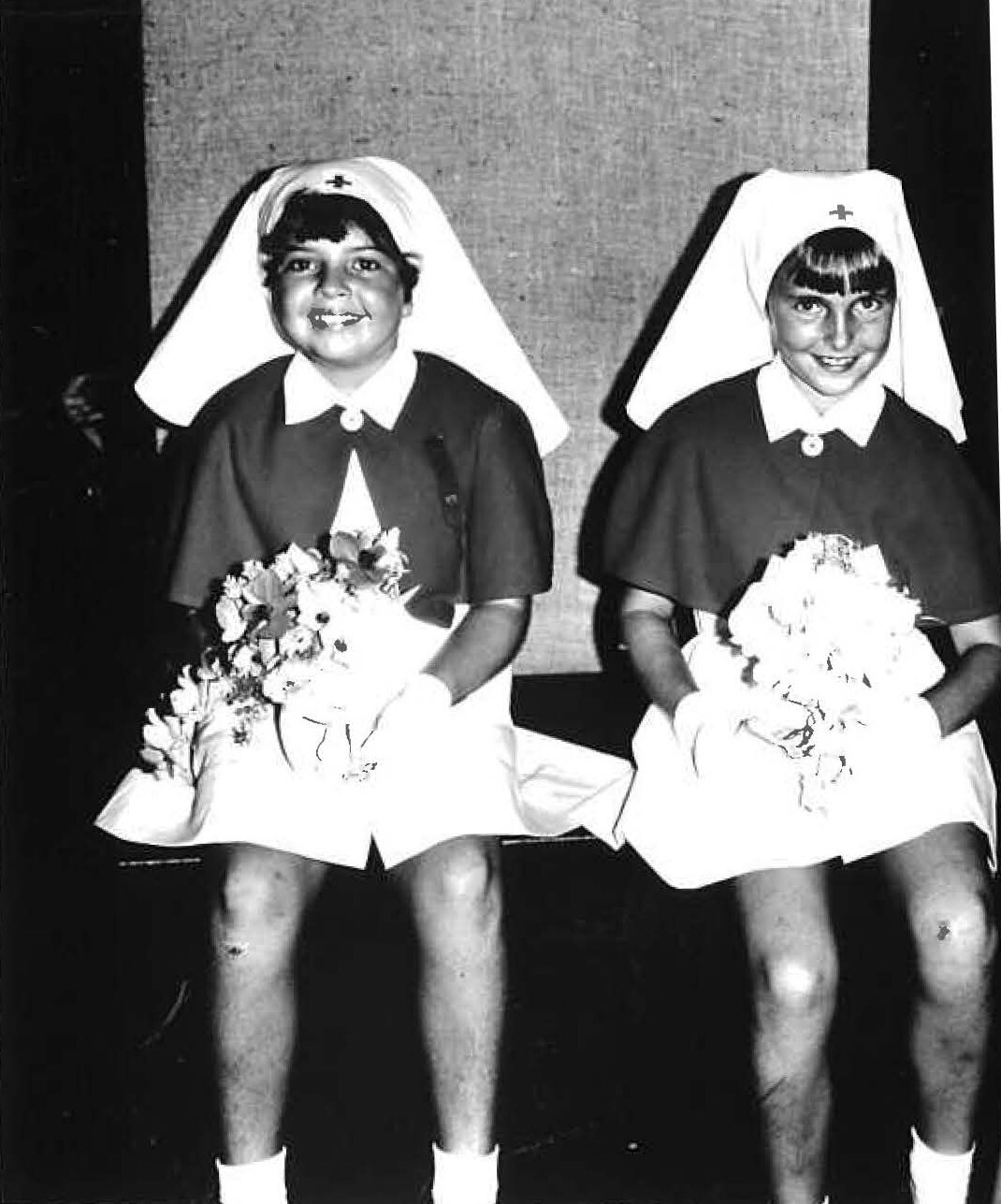 Girls who presented Flowers to Queen Elizabeth and Princess Anne 1970