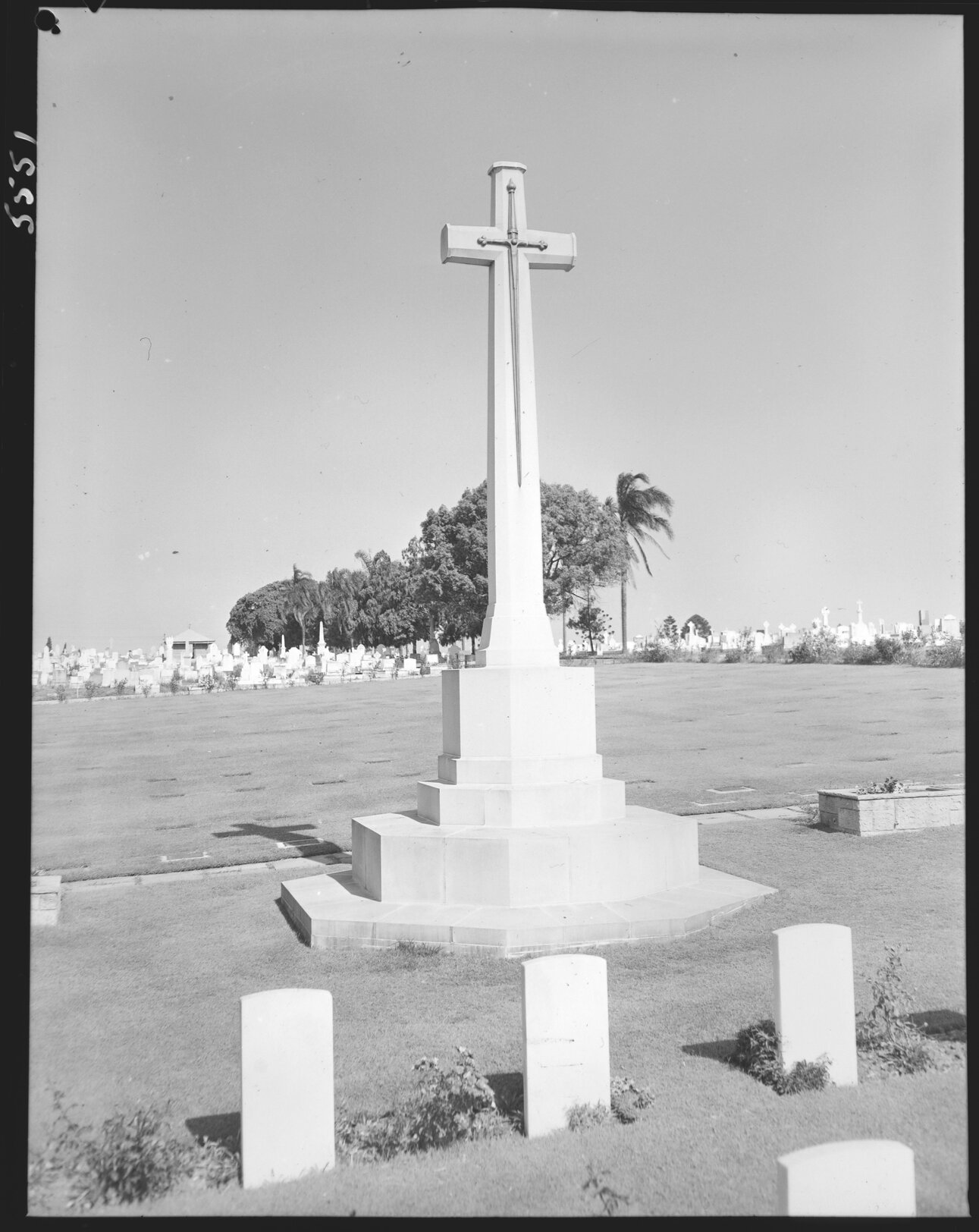 Cross of Sacrifice at Lutwyche Cemetery - 1955