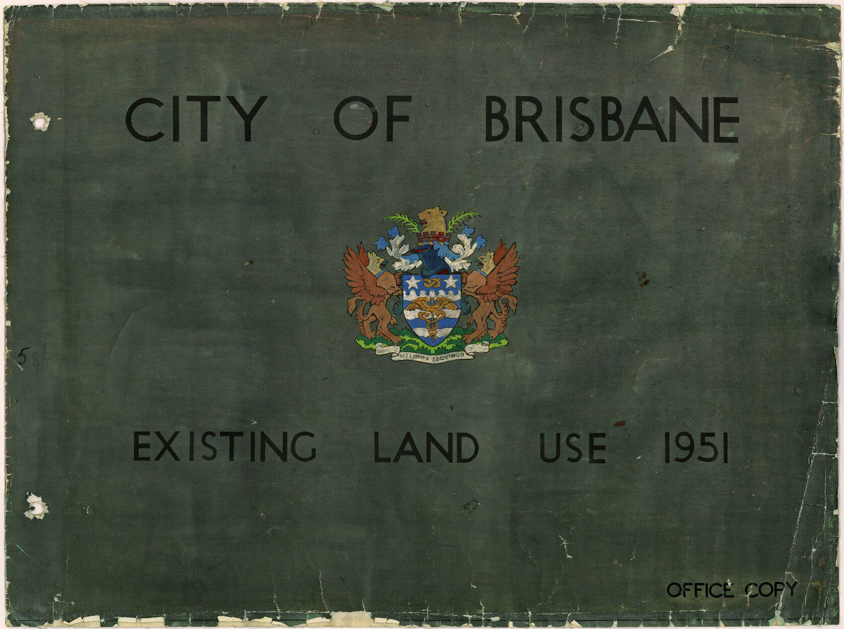 City Of Brisbane Town Plan - Maps showing existing land use 1951