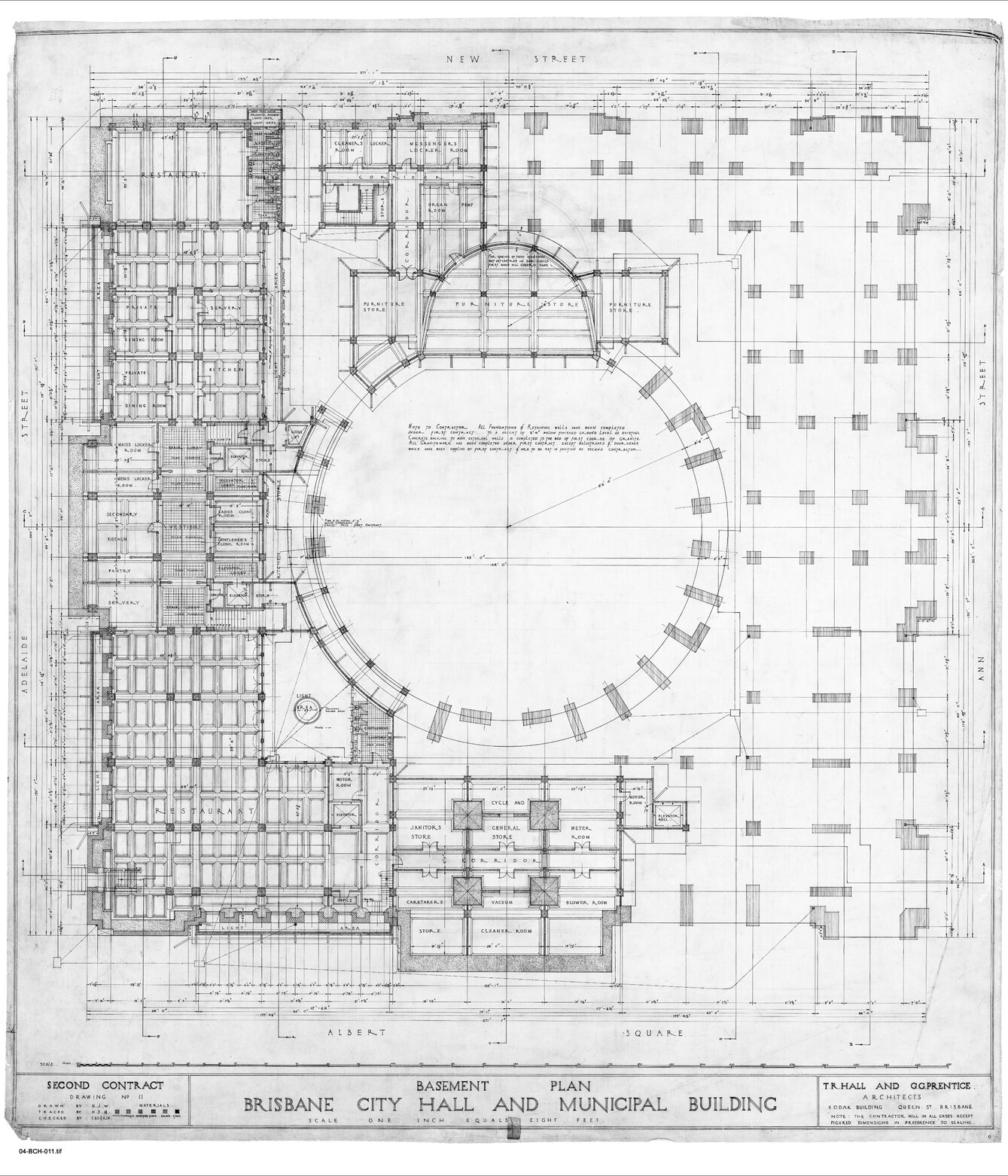 City Hall Basement plan