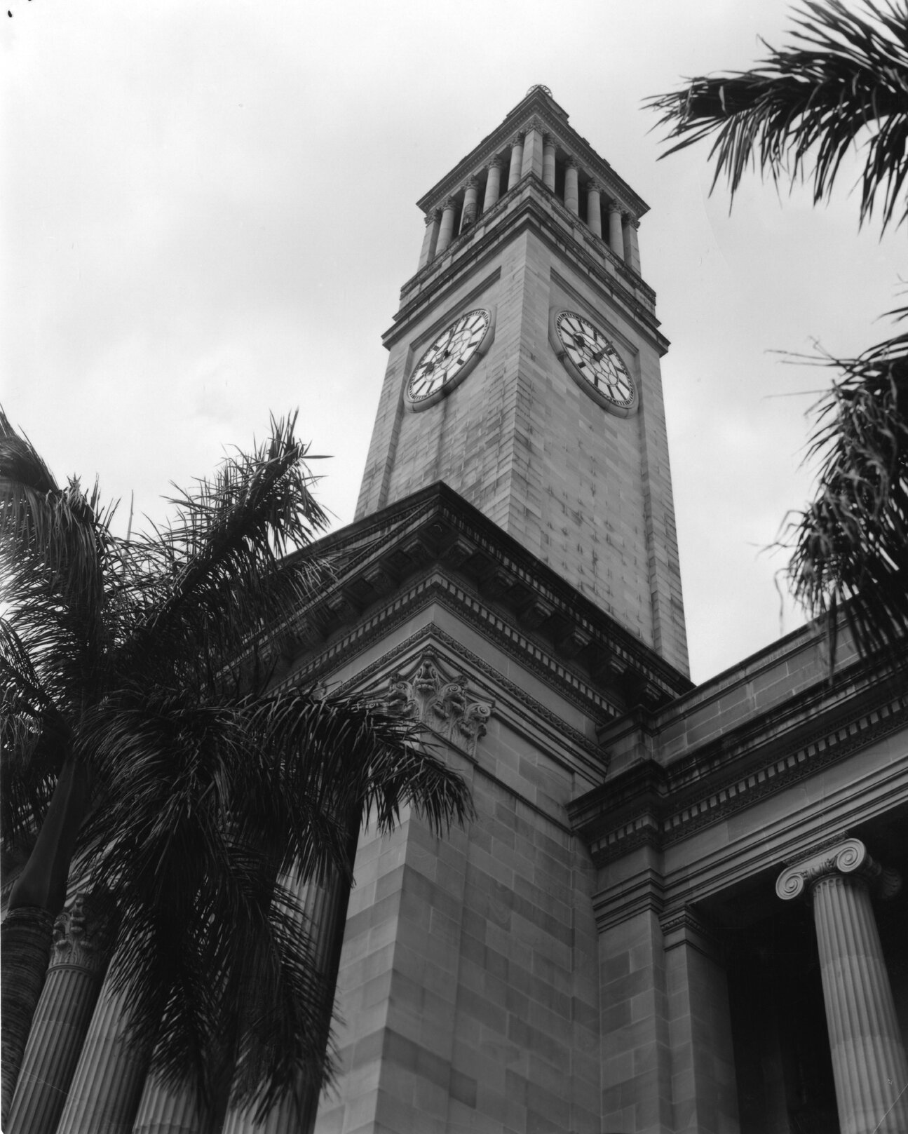 City Hall clock tower - 1960