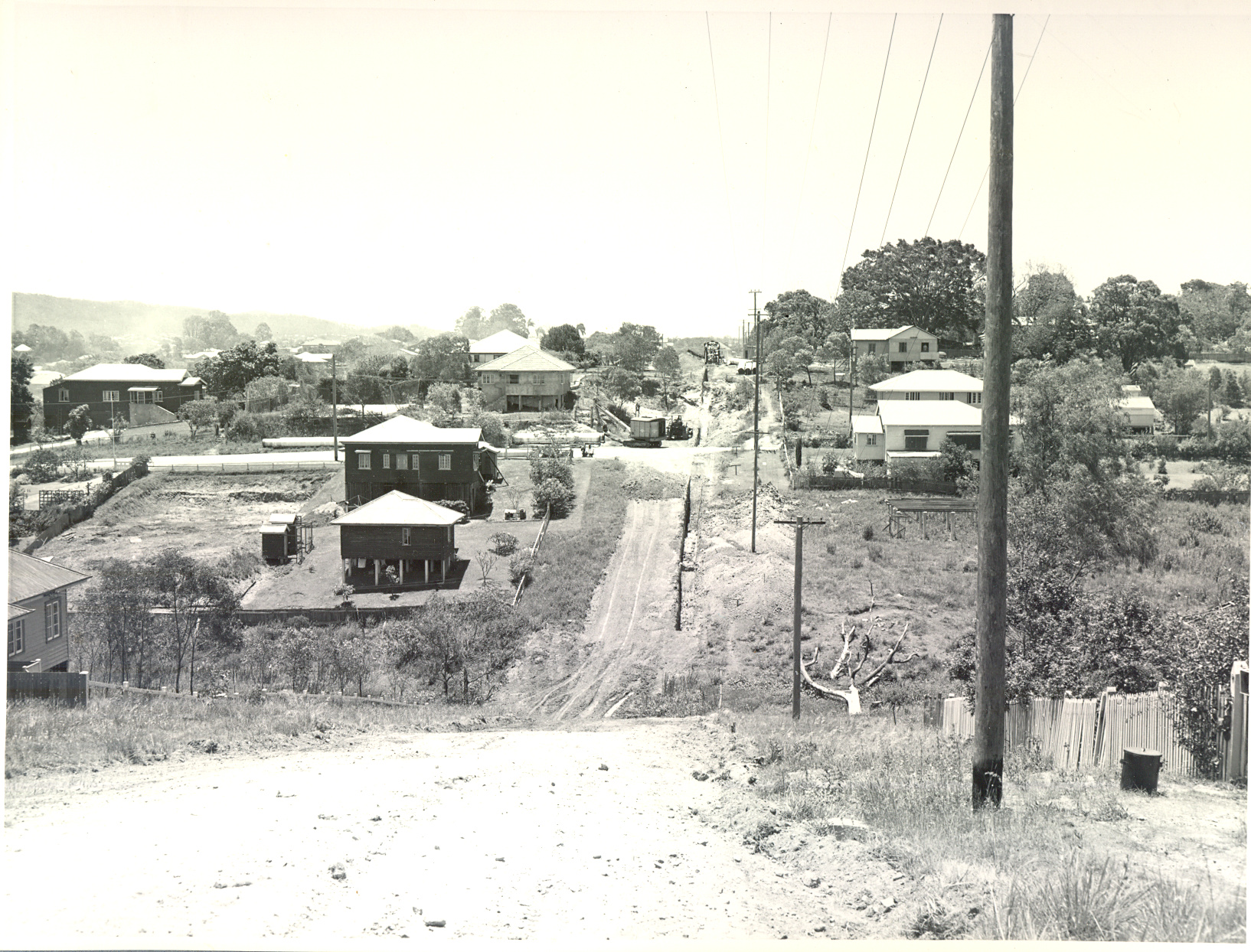 Dewar Terrace Sherwood Looking North 1952