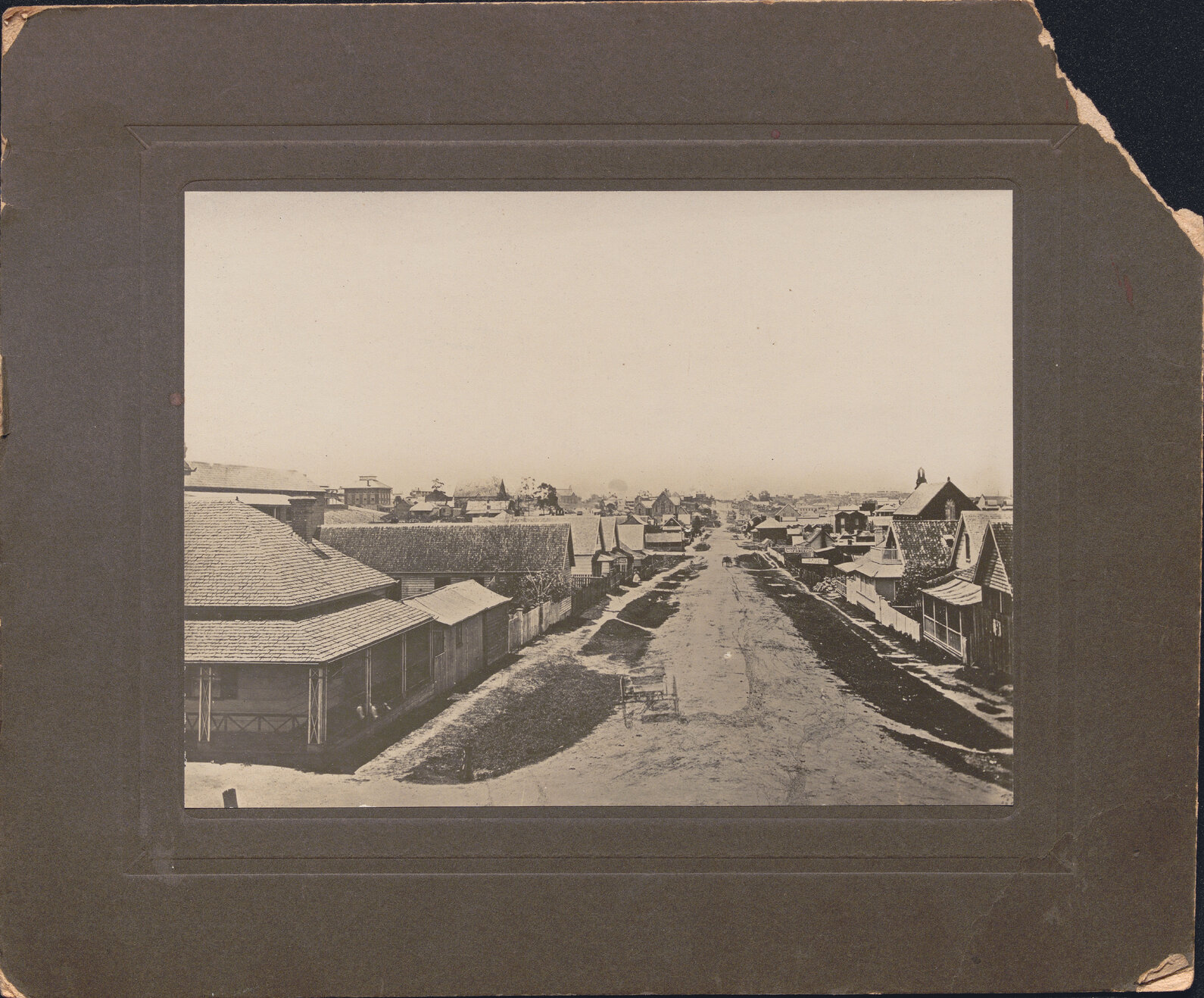 Adelaide Street from George Street, Brisbane City - 1865