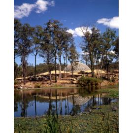 Mt Coot-tha Botanical Gardens - View Across Pond to Tropical Display Dome 1979