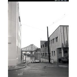 Macrossan Street from Adelaide Street towards Brisbane River - 1973