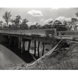 Flood Damage to Oxley Creek Bridge Archerfield c1974