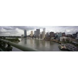 Panorama View of City from Story Bridge - 1993