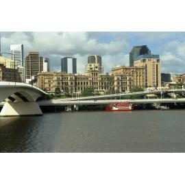 View of City and Victoria Bridge from South Bank - 1995