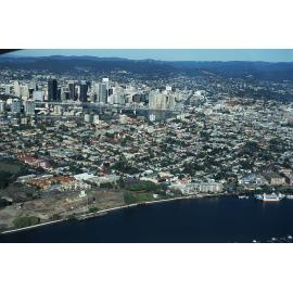 Aerial View of New Farm towards Mount Coot-tha from Bulimba - 2005