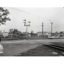 Blackwood Street Railway Crossing - Mitchelton - 1969