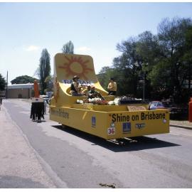 Warana Parade 1982 - Shine On Brisbane Float on St Pauls Terrace.