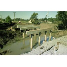 Bridge Construction on Jesmond Road - Fig Tree Pocket - 1976