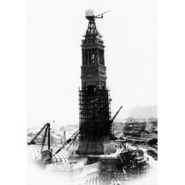 City Hall Clock Tower Under Construction - 1928