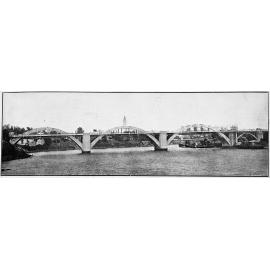 View of Grey Street Bridge near completion.