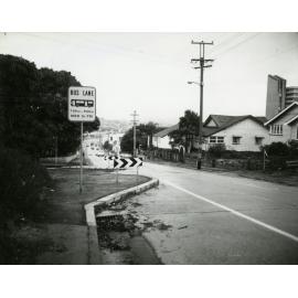 Bus Lane cnr of Little St Frodsham St, Albion c1979