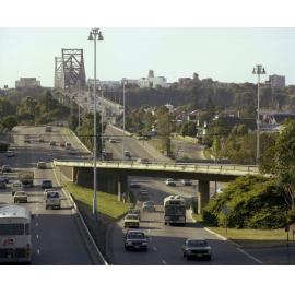 Traffic on Bradfield Highway Looking Towards Story Bridge.
