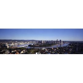 Aerial View of City from Woolloongabba - 1988
