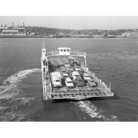 Sir James Holt Vehicular Ferry -  Docking at the Northern Landing at Holt Street - Eagle Farm.
