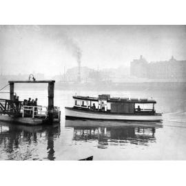 Ferry at Thornton Street Pontoon - Kangaroo Point - 1936