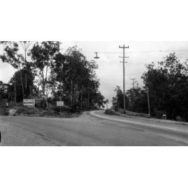 Moggill Road and Fig Tree Pocket Road intersection, Chapel Hill - 1966