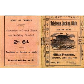 Brisbane Jockey Club Official Programme Albion Park